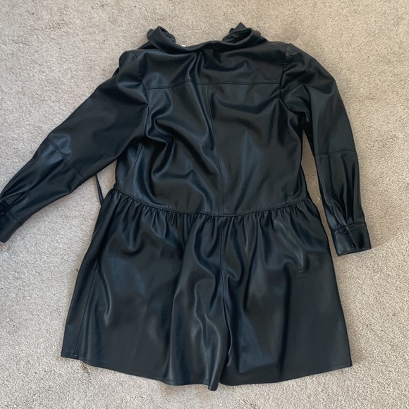 Rebecca Taylor Vegan Leather Romper - Picture 10 of 14